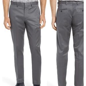 New Nordstrom Men’s Shop Non-Iron Chinos sz 30 x 32 Gray